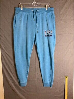 Aeropostale AERO New York Sweatpants Men’s Large Light Blue Joggers